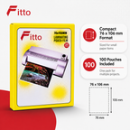 144 Pieces Laminating Pouch Films, 76 x 106 mm, 100-Pack