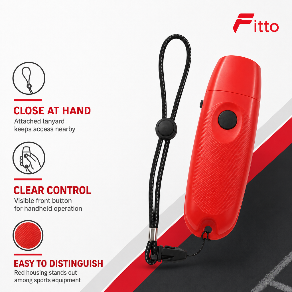 72 Pieces Electronic Sports Whistles with Lanyard, Red, 1 Piece