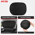120 Pieces Foldable Car Window Sun Shade, 44 x 36 cm, Black