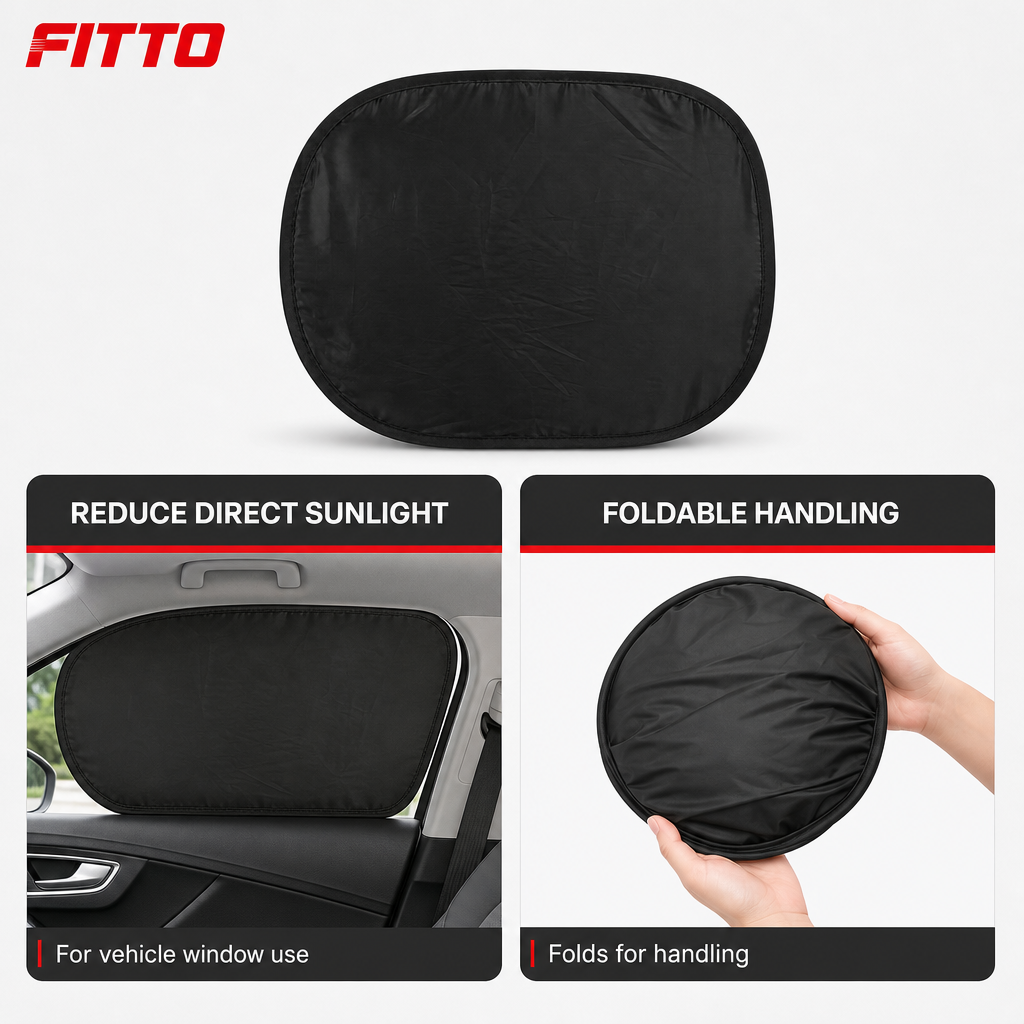120 Pieces Foldable Car Window Sun Shade, 44 x 36 cm, Black