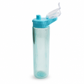 144 Pieces Sports Water Bottles 750 ml Clear Plastic Flip-Top Lid Assorted Colour