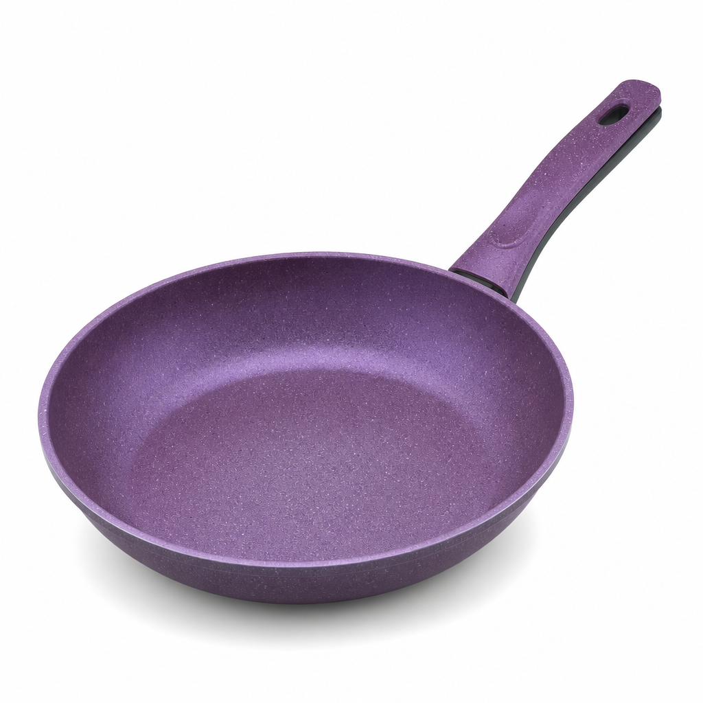 72 Pieces Granite-Coated Fry Pan, 28cm Round Cookwares for Stovetop Cooking