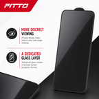 120 Pieces Screen Protectors, 360-Degree Privacy Tempered Glass, Black, Single Piece