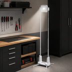 48 Pieces White Rechargeable LED Work Light with 165.5 cm Extendable Stand
