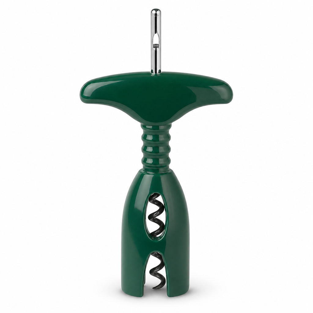 120 Pieces T-Handle Corkscrew Bottle Opener, Green Manual Beverage Opener, Single Piece