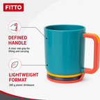 240 Pieces Plastic Mug With Handle, Multicolor, 1 Piece