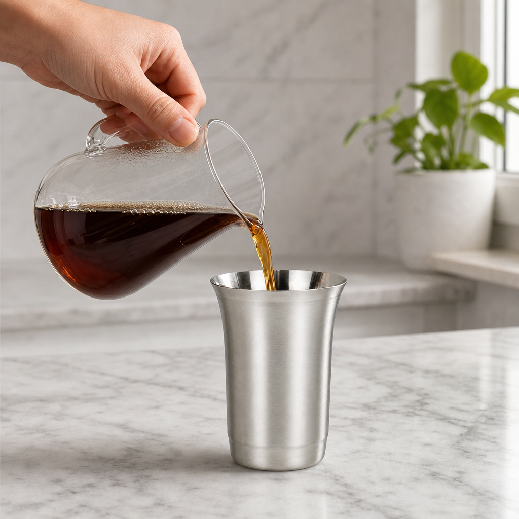 96 Pieces Stainless Steel Drinking Tumbler, Silver, 13 x 9 x 9 cm, Single Piece