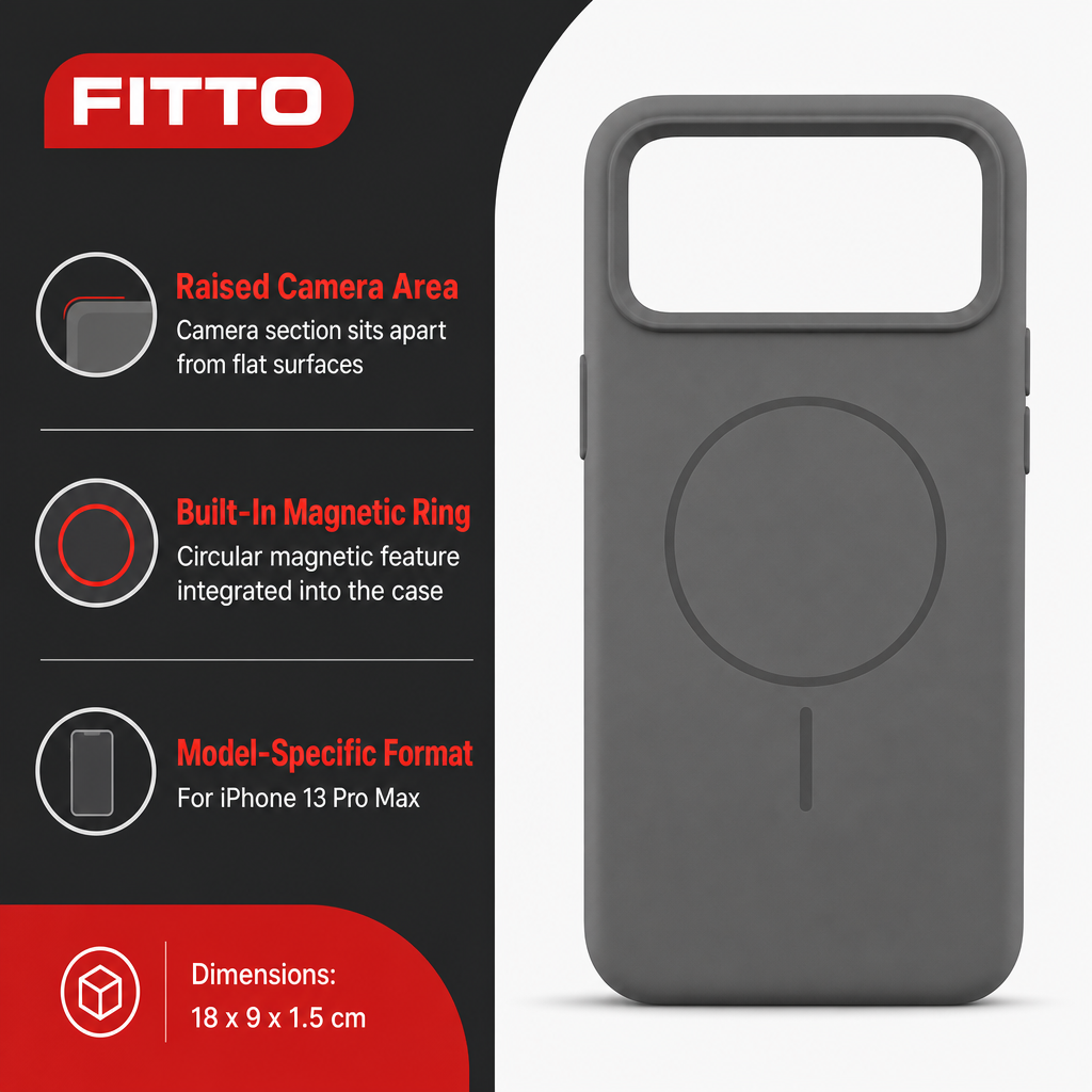 120 Pieces Silicone Magnetic Phone Cases with Raised Camera Protection for iPhone 13 Pro Max, Gray