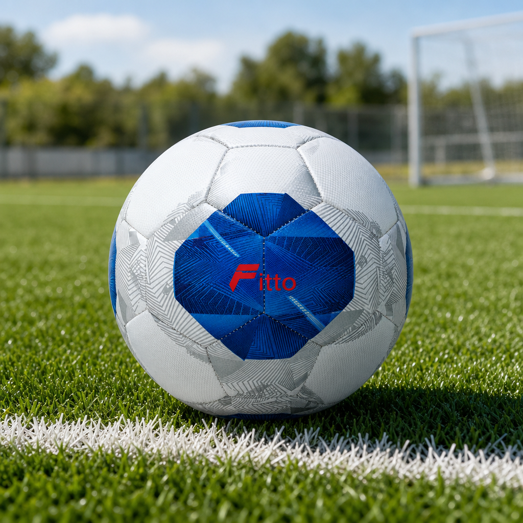 72 Pieces Football Size 5, Geometric Panel Design, Single Sports Ball for Training and Match Play