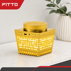 48 Pieces Gold Electric Bakhoor Burner with Built-In Speaker and Decorative Light, 1 Piece