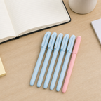 120 Pieces Ball Pens, Pastel Blue and Pink Matt Body Colours, 6 Pack