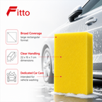 120 Pieces Large Car Wash Sponge, Yellow, 22 x 15 x 7 cm, Single Pack