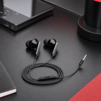 240 Pieces Wired Earphoneses, 3.5mm Stereo In-Ear Audio, Black, CH-920