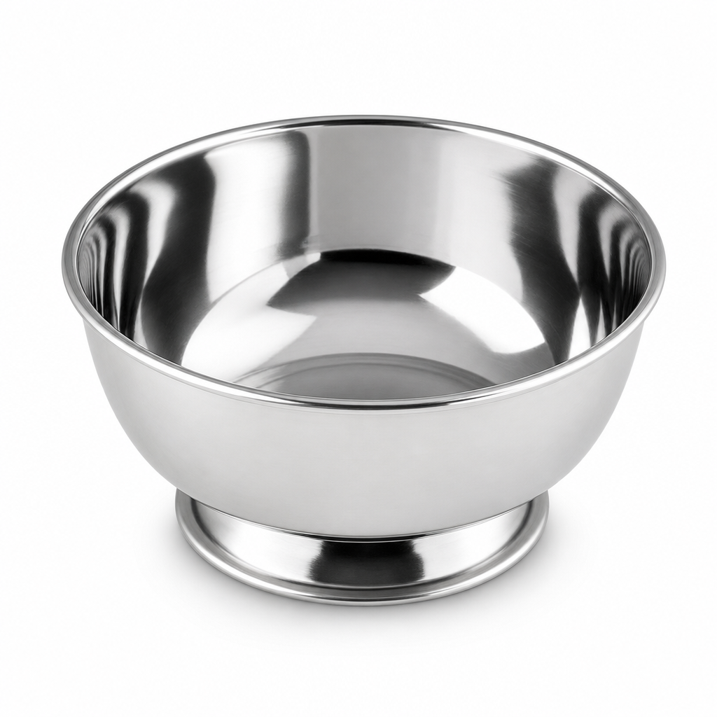 144 Pieces Stainless Steel Deep Footed Bowl, 9 cm