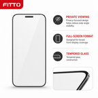120 Pieces Full-Screen Privacy Tempered Glass Screen Protectors for iPhone 14 Pro