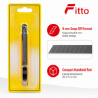 120 Pieces Utility Knives, 9 mm Snap-Off Blade, Yellow and Black Handle, 1 Piece