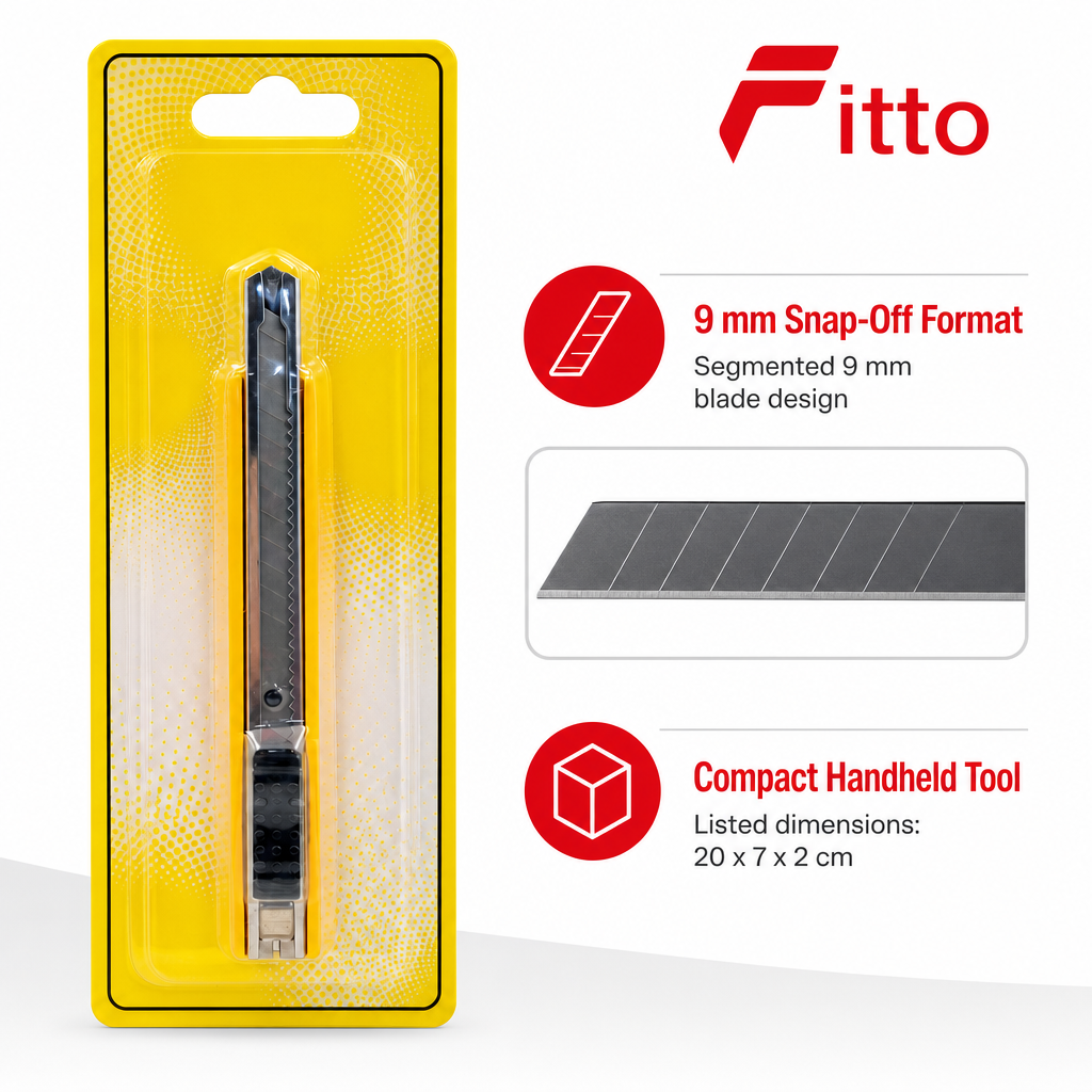 120 Pieces Utility Knives, 9 mm Snap-Off Blade, Yellow and Black Handle, 1 Piece