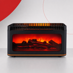 96 Pieces Black Aroma Diffuser with Flame Effect, 1 Piece