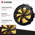 96 Pieces Turbine Car Vent Air Freshener, Gold, Single Piece