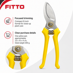96 Pieces Compact Garden Pruning Shears, 8 Inch, Yellow, Single Piece for Plant Trimming