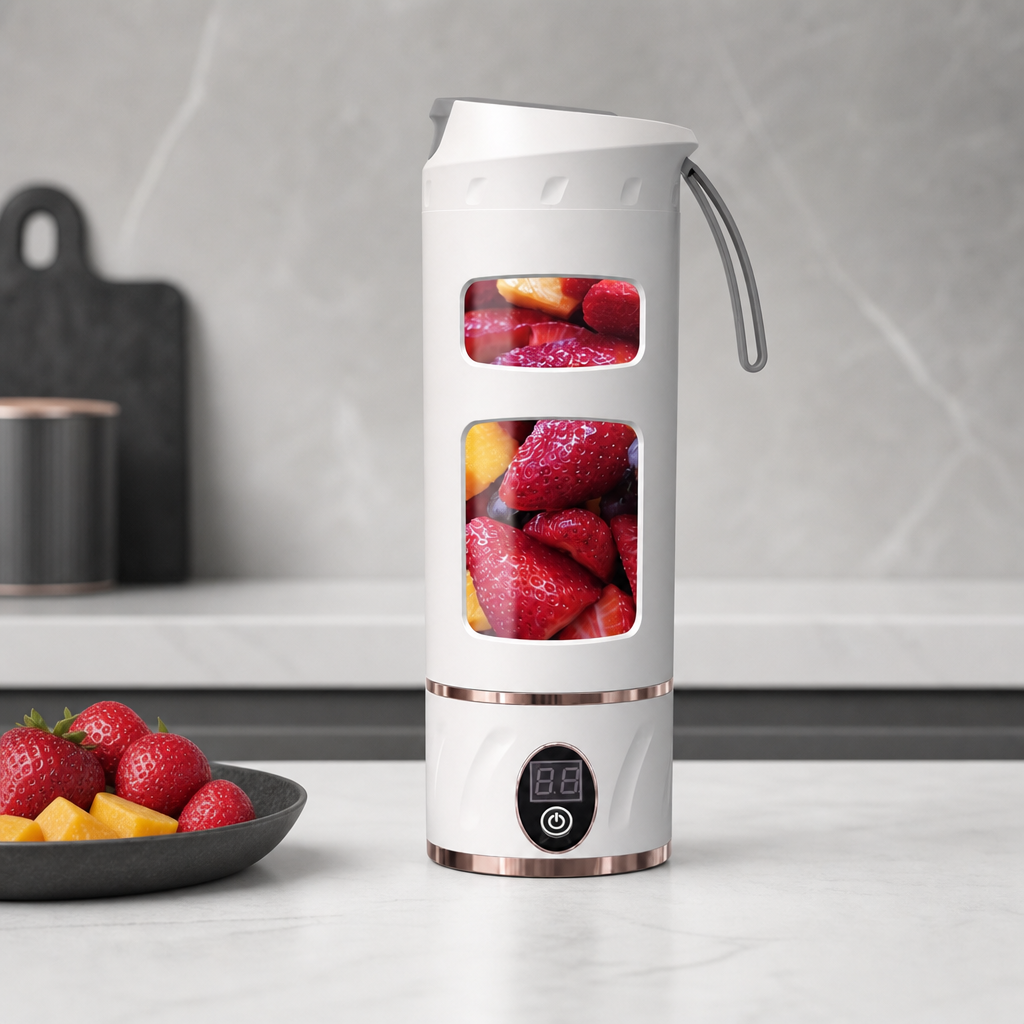 72 Pieces Rechargeable Portable Juicers Cup, 1 Piece, White
