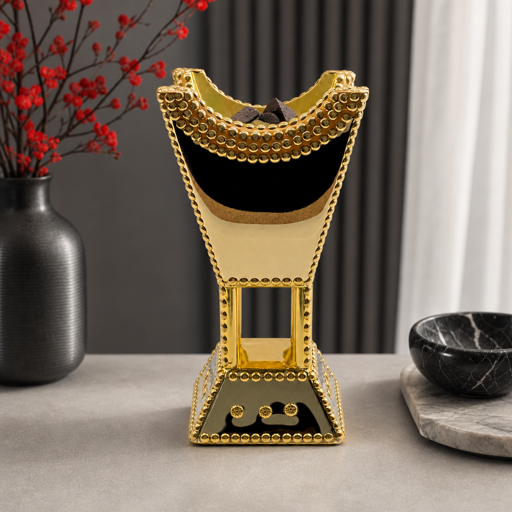 72 Pieces Decorative Incense Burner Stand, Ornate 11-Inch Bakhoor Holder for Home Fragrance Display