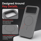 120 Pieces Silicone Magnetic Phone Cases with Raised Camera Protection for Pro Smartphone, Gray