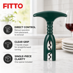 120 Pieces Dark Green Manual Corkscrew Wine Bottle Opener, T-Handle Design, 1 Piece