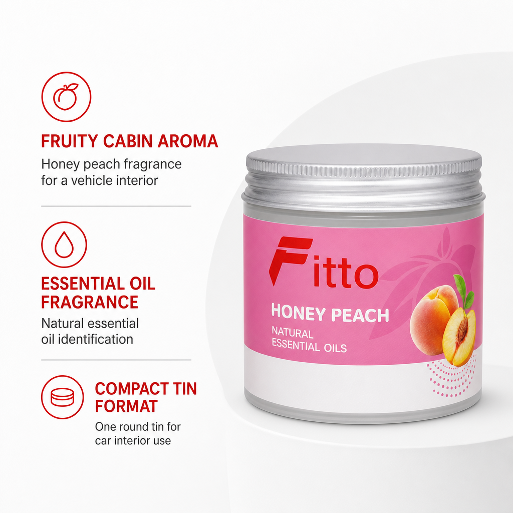 96 Pieces Car Air Fresheners, Honey Peach Natural Essential Oil Fragrance, Single Tin