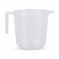 144 Pieces Transparent Plastic Pouring Mug with Handle, 1.5 Litre