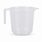 144 Pieces Transparent Plastic Pouring Mug with Handle, 1.5 Litre
