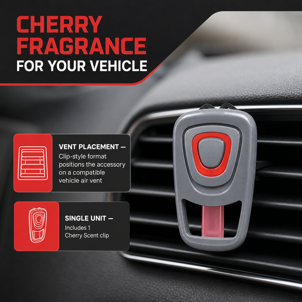 96 Pieces Car Vent Air Freshener Clip, Cherry Scent, Compact Dashboard Fragrance Accessory