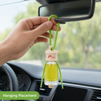 96 Pieces Car Air Fresheners Wood Hanging Lemon Scent for Vehicle Interiors