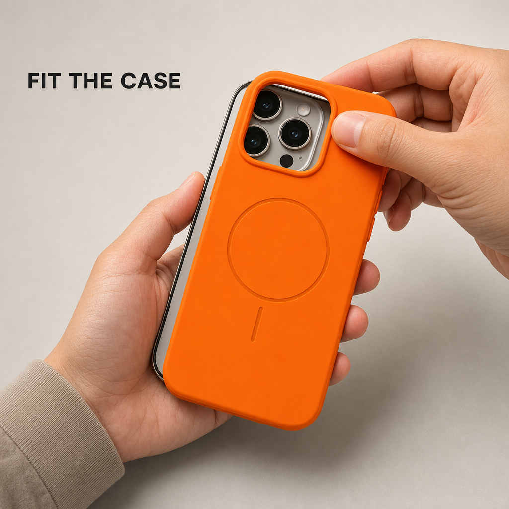 120 Pieces Silicone Magnetic Phone Cases with Raised Camera Protection for 15 Pro, Orange