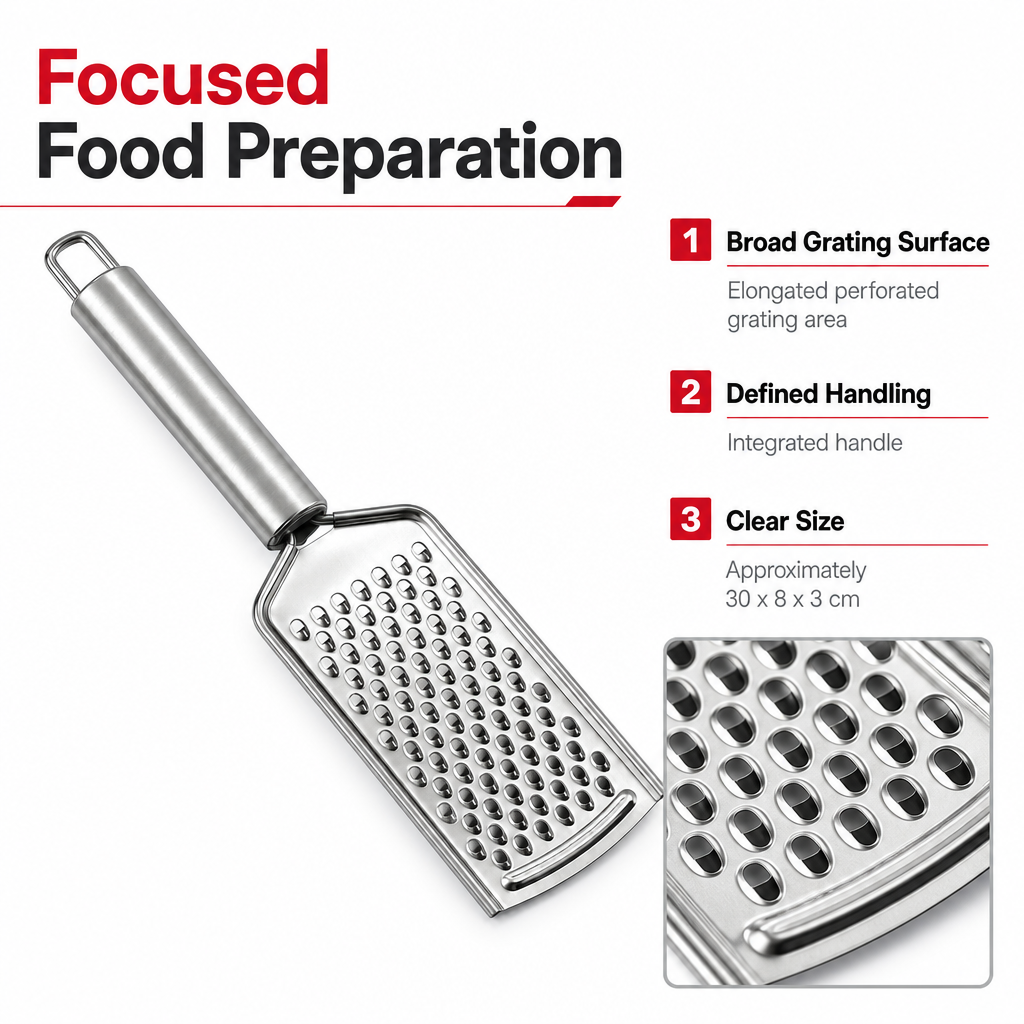 96 Pieces Stainless Steel Hand Grater, 30 cm Kitchen Food Preparation Tools