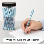 96 Pieces Ballpoint Pens, Light Blue Body, 20 Pack