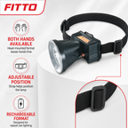 72 Pieces Rechargeable LED Headlamp with Adjustable Head Strap, Hands-Free Portable Lights for Work and Outdoor Tasks