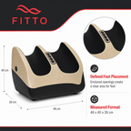 48 Pieces Electric Foot Massager, Beige and Black, 1 Piece, Enclosed Foot Placement Design