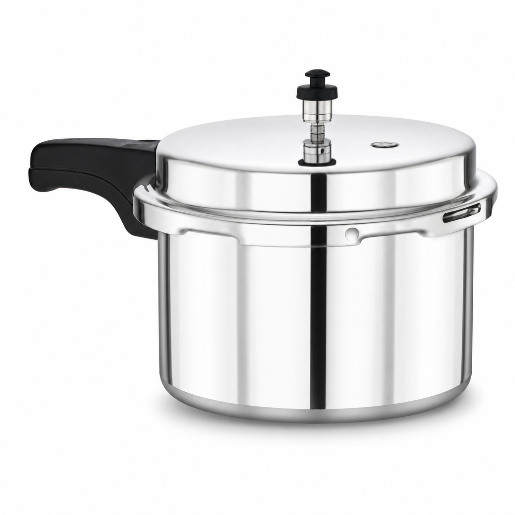 48 Pieces Aluminium Pressure Cooker, 3 L, Silver