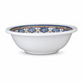 96 Pieces Melamine Salad Bowl, 8 Inch, Decorative Patterned Rim, White