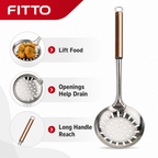 96 Pieces Rose Gold Stainless Steel Skimmer Spoon, 37 x 11 cm, 1 Piece