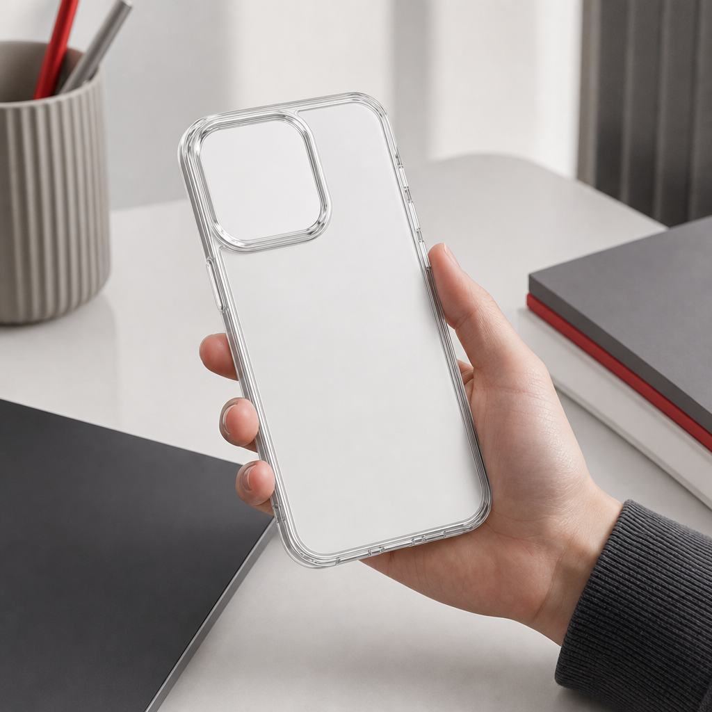 144 Pieces Crystal Clear Phone Cases with Raised Camera Frame for Specified Large-Format Smartphone Model