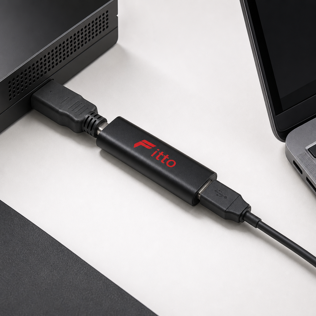 96 Pieces HDMI to USB Video Capture Adapters, Compact Black Signal Conversion Dongle, 1 Piece