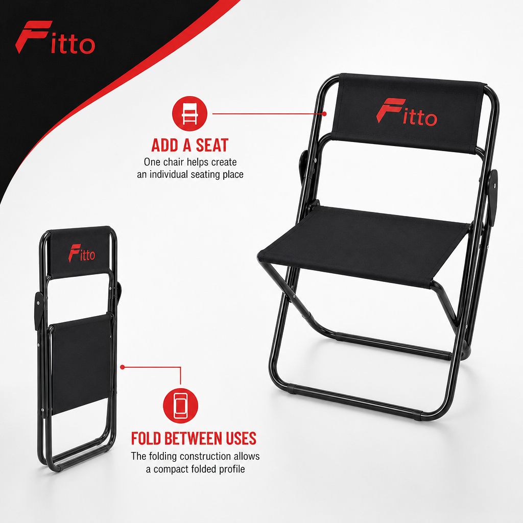 72 Pieces Folding Steel Chair with Black Fabric Seat and Backrest, Single Chair for Home, Office or Events