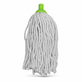 96 Pieces Cotton Mop Heads, 250 g, Grey and Green, Replacement Floor Cleaning Head