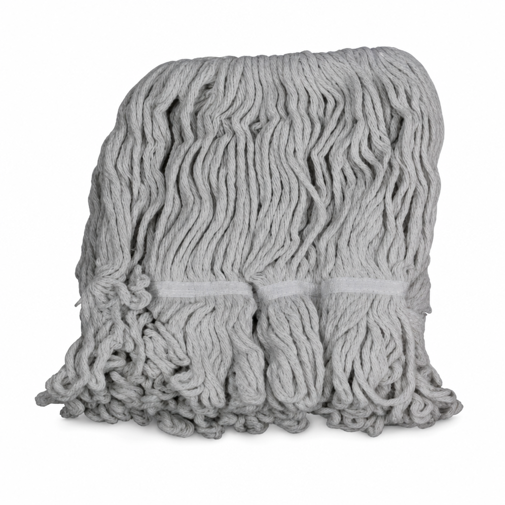 96 Pieces Cotton Mop Refill 300 g, Grey Floor Cleaning Head Without Handle