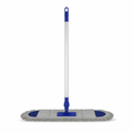 60 Pieces Flat Mop with Telescopic Aluminium Handle, 60 cm Cleaning Head
