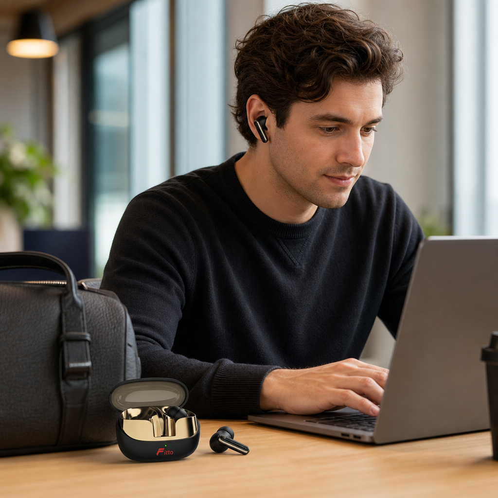 60 Pieces Wireless Earbudses with Active Noise Cancellation, Touch Control and Type-C Charging