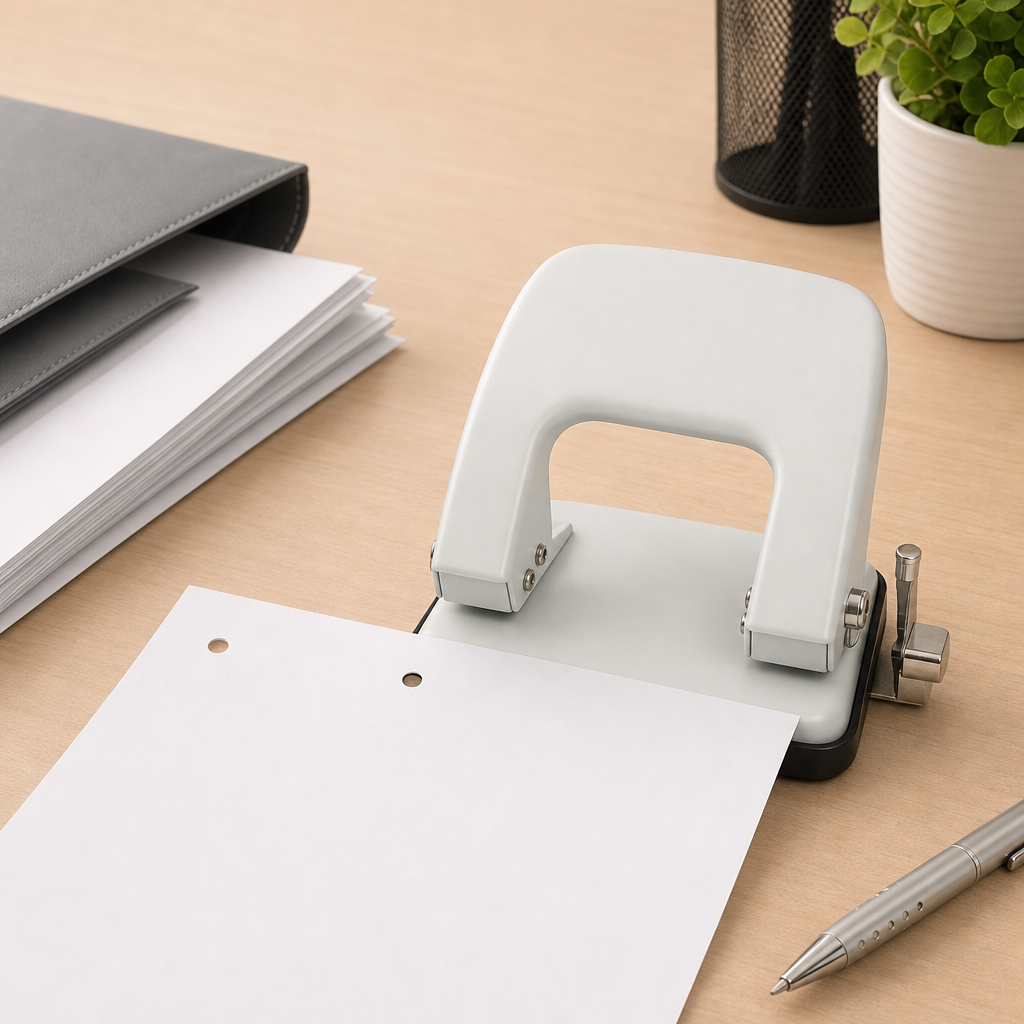 96 Pieces Paper Punches, 6 mm Two-Hole Punch with 80 mm Hole Distance, 20-Sheet Capacity, Assorted Colour, 1 Piece