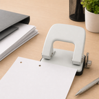 96 Pieces Paper Punches, 6 mm Two-Hole Punch with 80 mm Hole Distance, 20-Sheet Capacity, Assorted Colour, 1 Piece